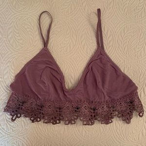 Out From Under Purple Lace Bralette